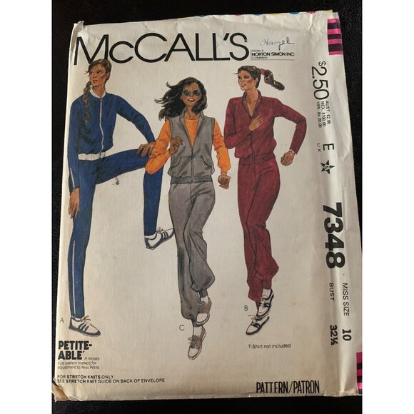 McCall's Misses Coat Pant Sewing Pattern Sz  10 7348 - Uncut - Picture 9 of 9